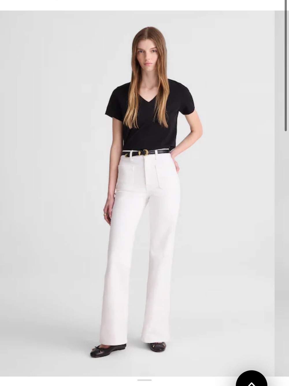 NWT- Madewell Emmy stretch jeans size 31 Tall-White High-Rise